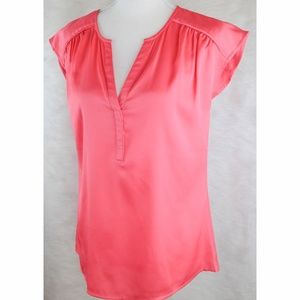 Ann Taylor Size Small Women's Pink Simple Blouse